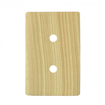 Placa p/ 2 furos 4x2 - Novara Maple